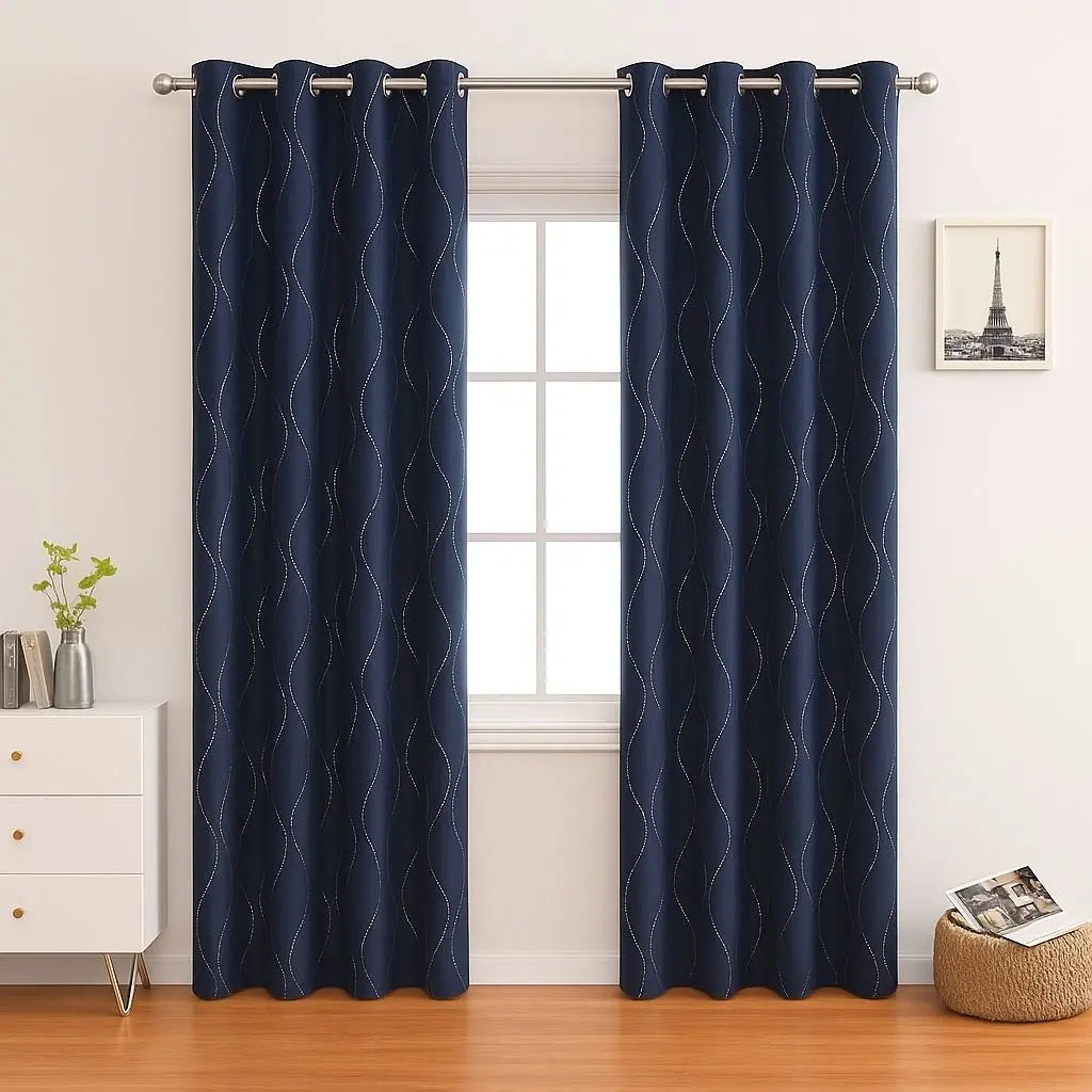 Dark Blocking Thermal Window Curtains - Lusomart