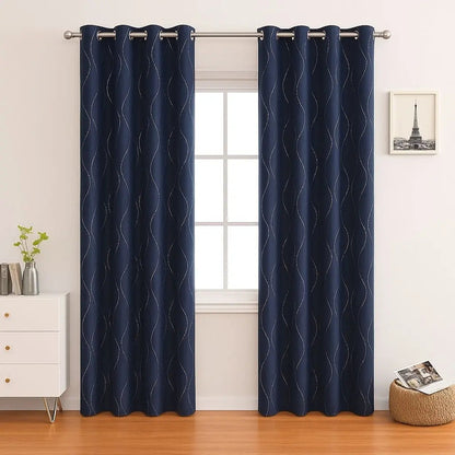 Dark Blocking Thermal Window Curtains - Lusomart