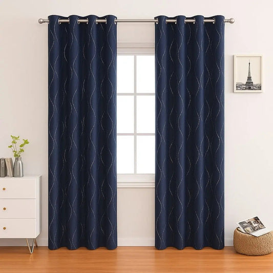 Dark Blocking Thermal Window Curtains - Lusomart