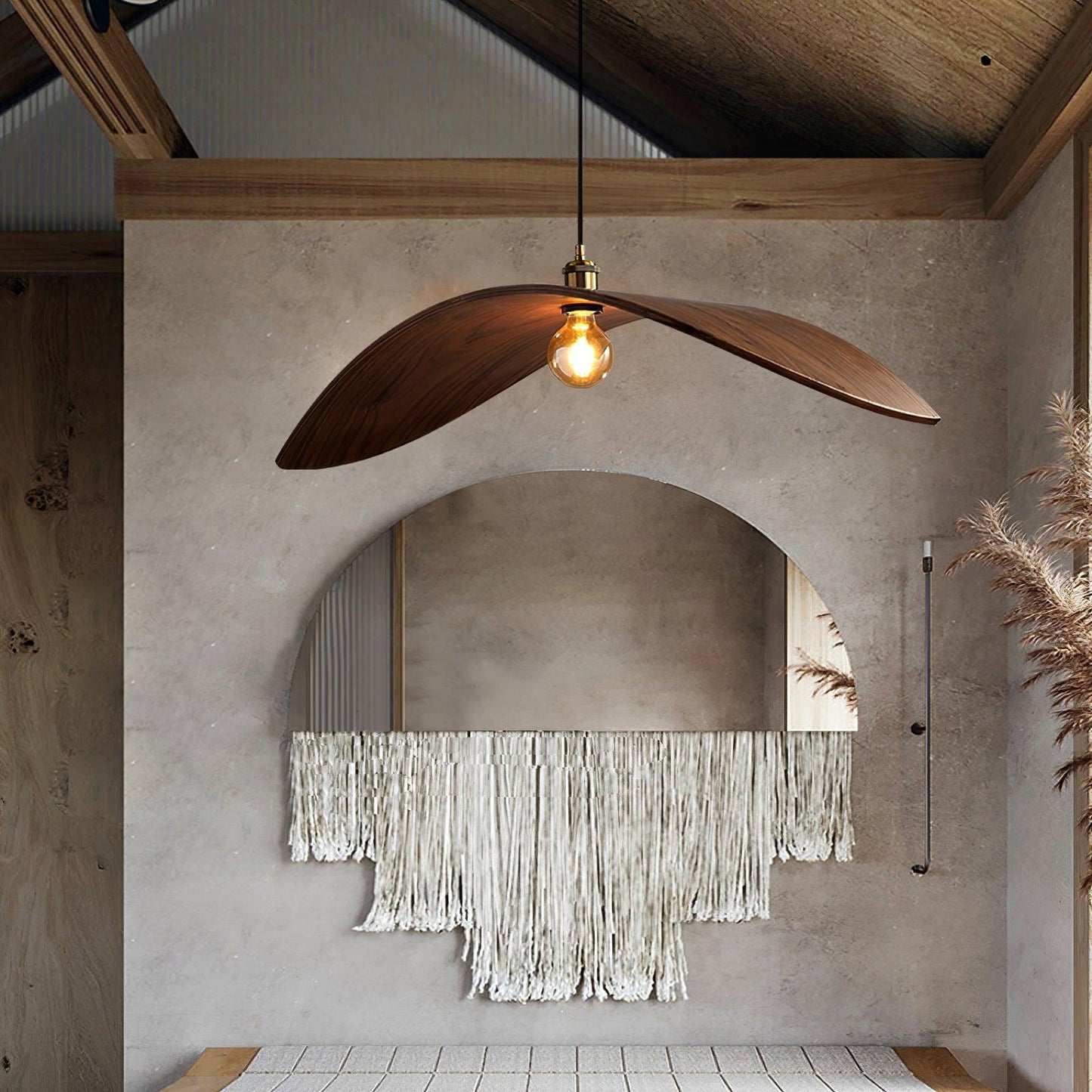 Curved Wood Design Pendant Lamp 7