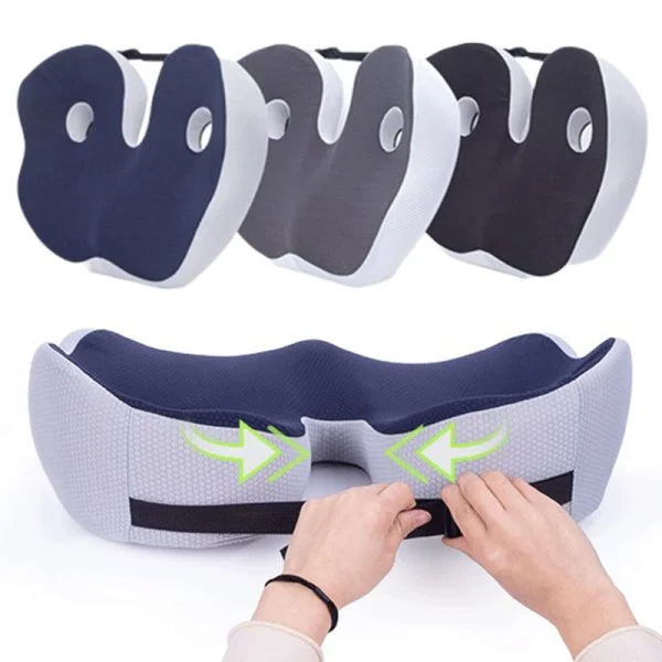 Contoured Gel Seat Cushion for Back Pain Support
