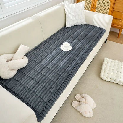 Soft Fleece Lined Sofa Throw Pillow Covers - Lusomart