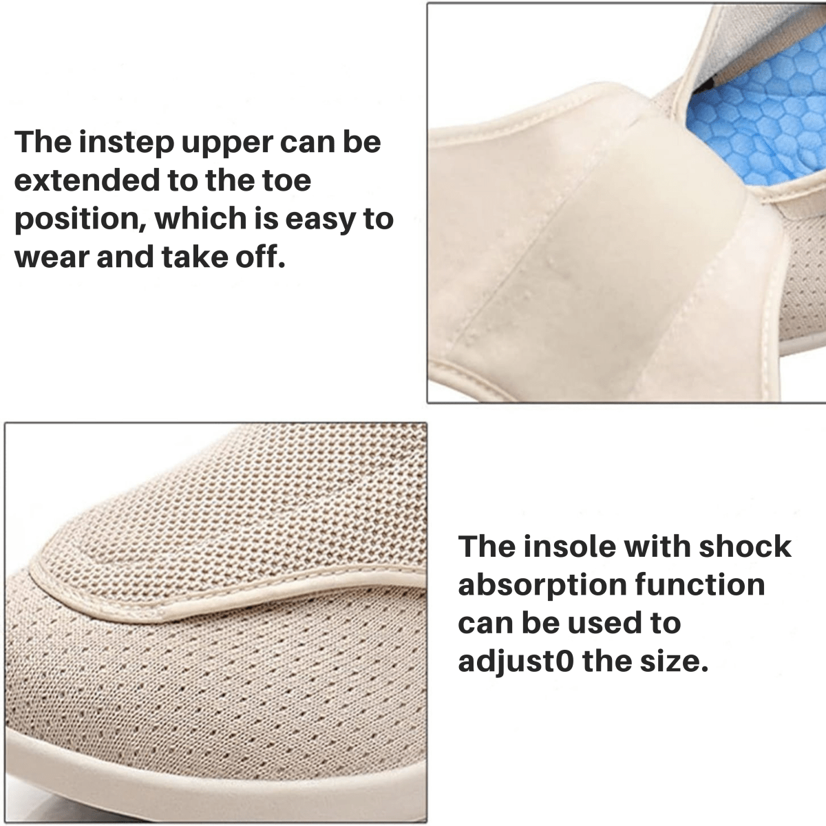 CushionStep | Comfortable Extra Wide Diabetic Memory Foam Shoes 6