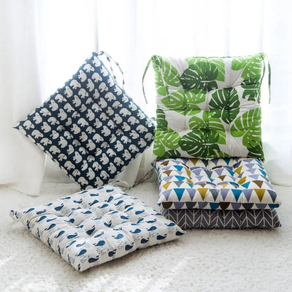 Complete cotton chair cushion package ready to enhance home seating comfort and style