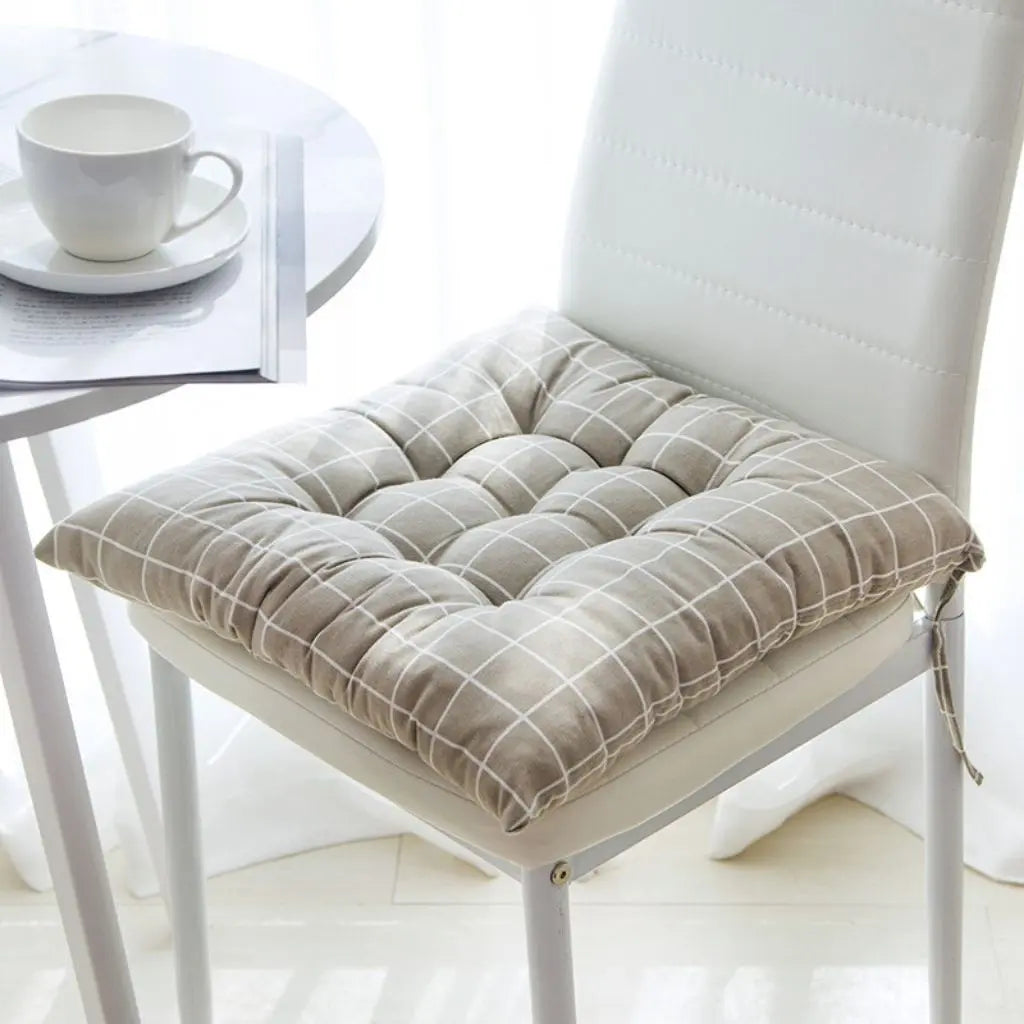 Close-up of cotton linen fabric showing smooth breathable texture for lasting chair comfort