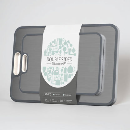 Durable Double Sided Stainless Steel Kitchen Cutting Board