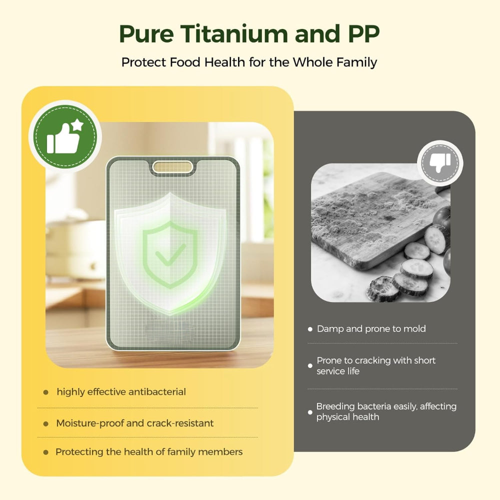 Durable Double Sided Stainless Steel Kitchen Cutting Board