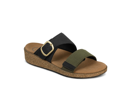 Elegant Cork High Heel Sandal - Lusomart