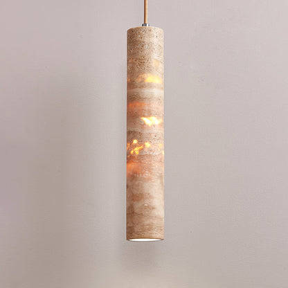 Cylinder Shape Natural Stone Pendant Lamp 6
