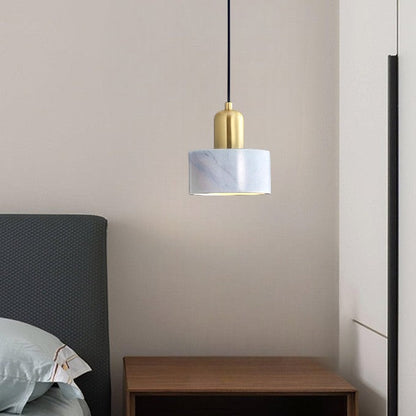 Rustic Wooden Gold Drop Pendant Lighting