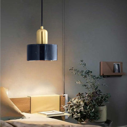 Rustic Wooden Gold Drop Pendant Lighting