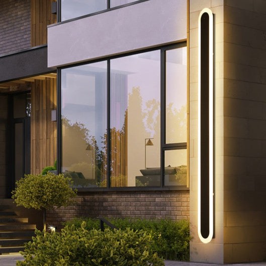 Contemporary Slim Exterior LED Wall Lamp - Lusomart