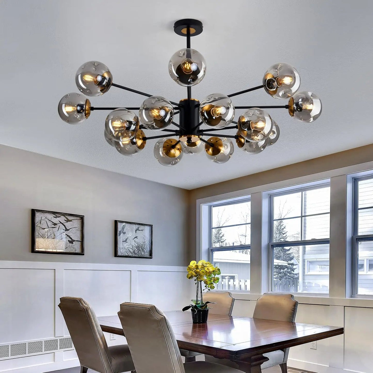 Cyrin | Elegant Scandinavian Crystal Chandelier 2