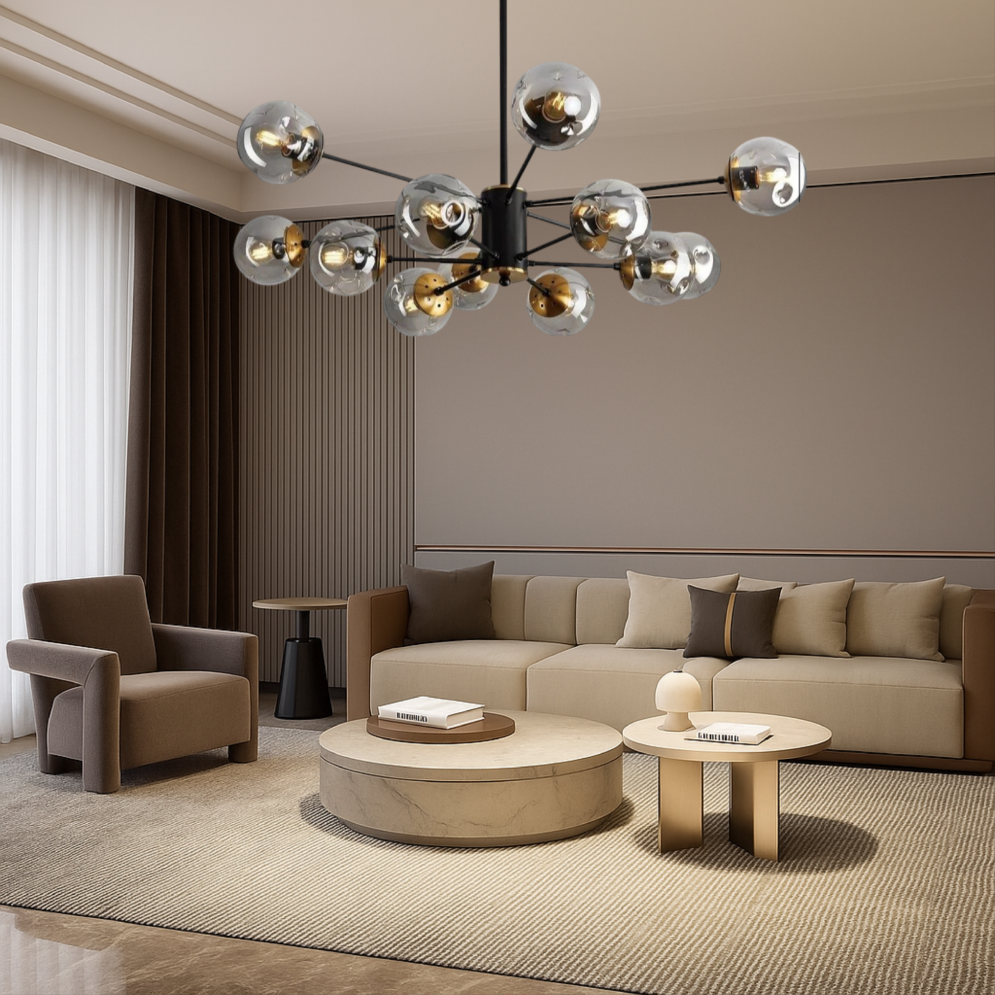 Cyrin | Elegant Scandinavian Crystal Chandelier 3