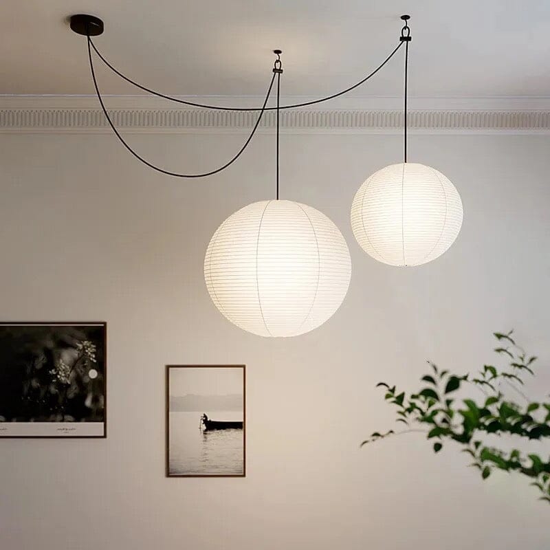 Soft French Glass Ball Pendant Light With Warm Glow