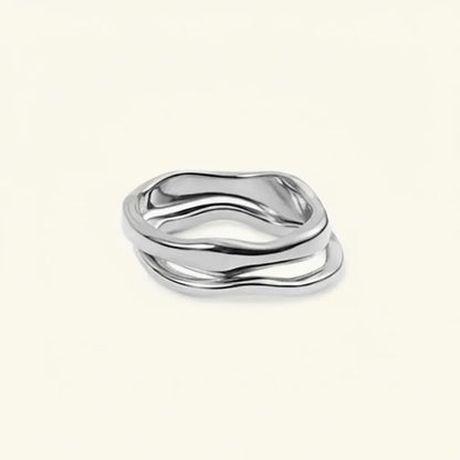 Simple Thin Gold Plated Stainless Steel Stackable Ring