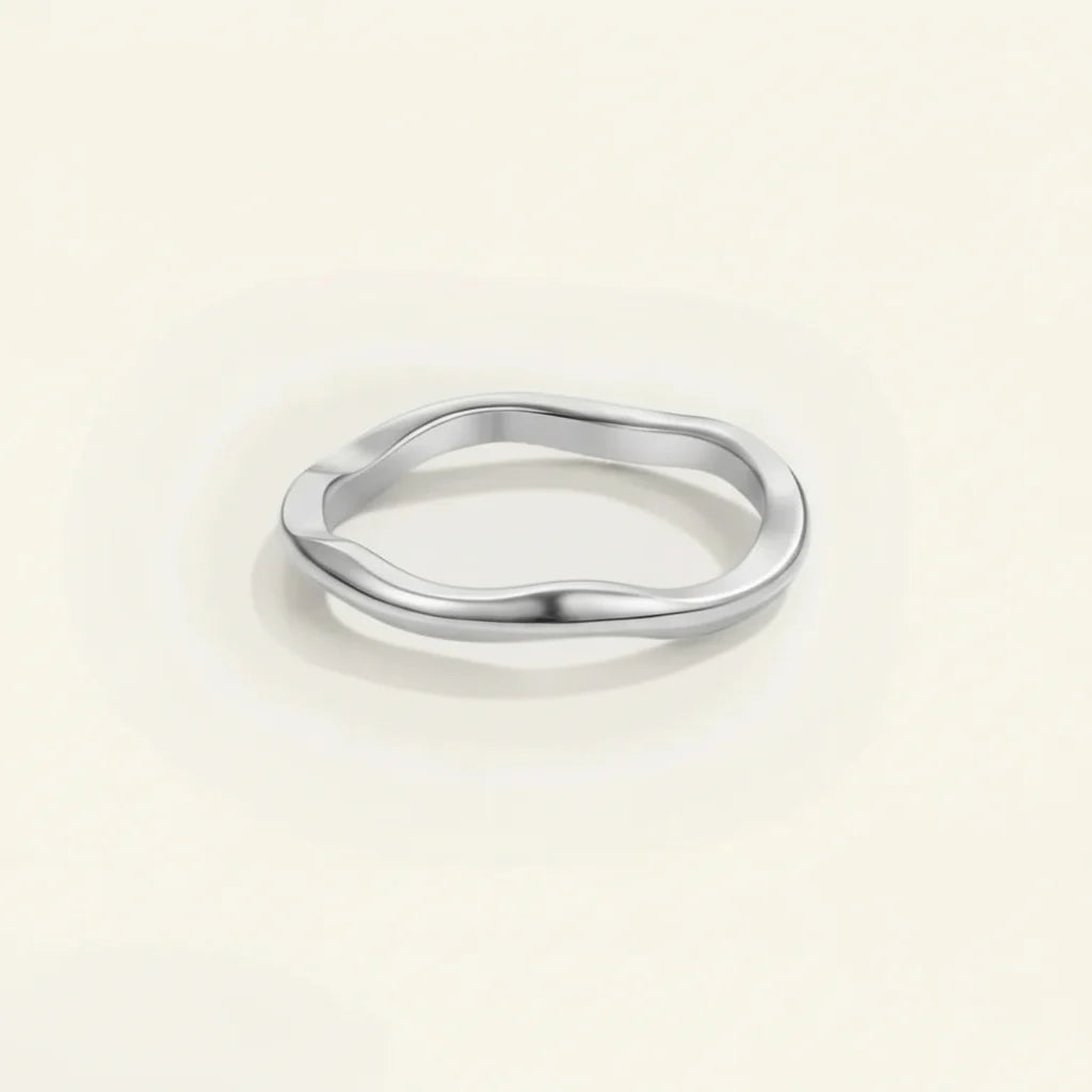 Simple Thin Gold Plated Stainless Steel Stackable Ring