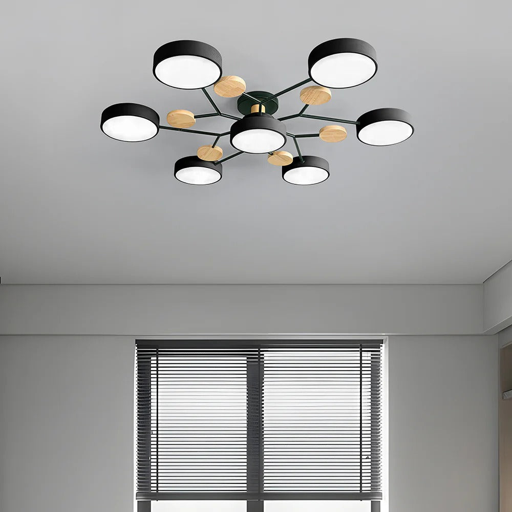 Circular Metal LED Pendant Light For Home