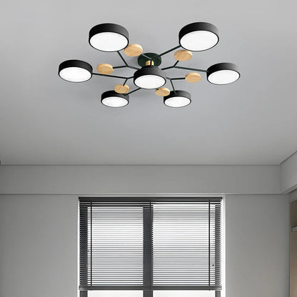 Circular Metal LED Pendant Light For Home