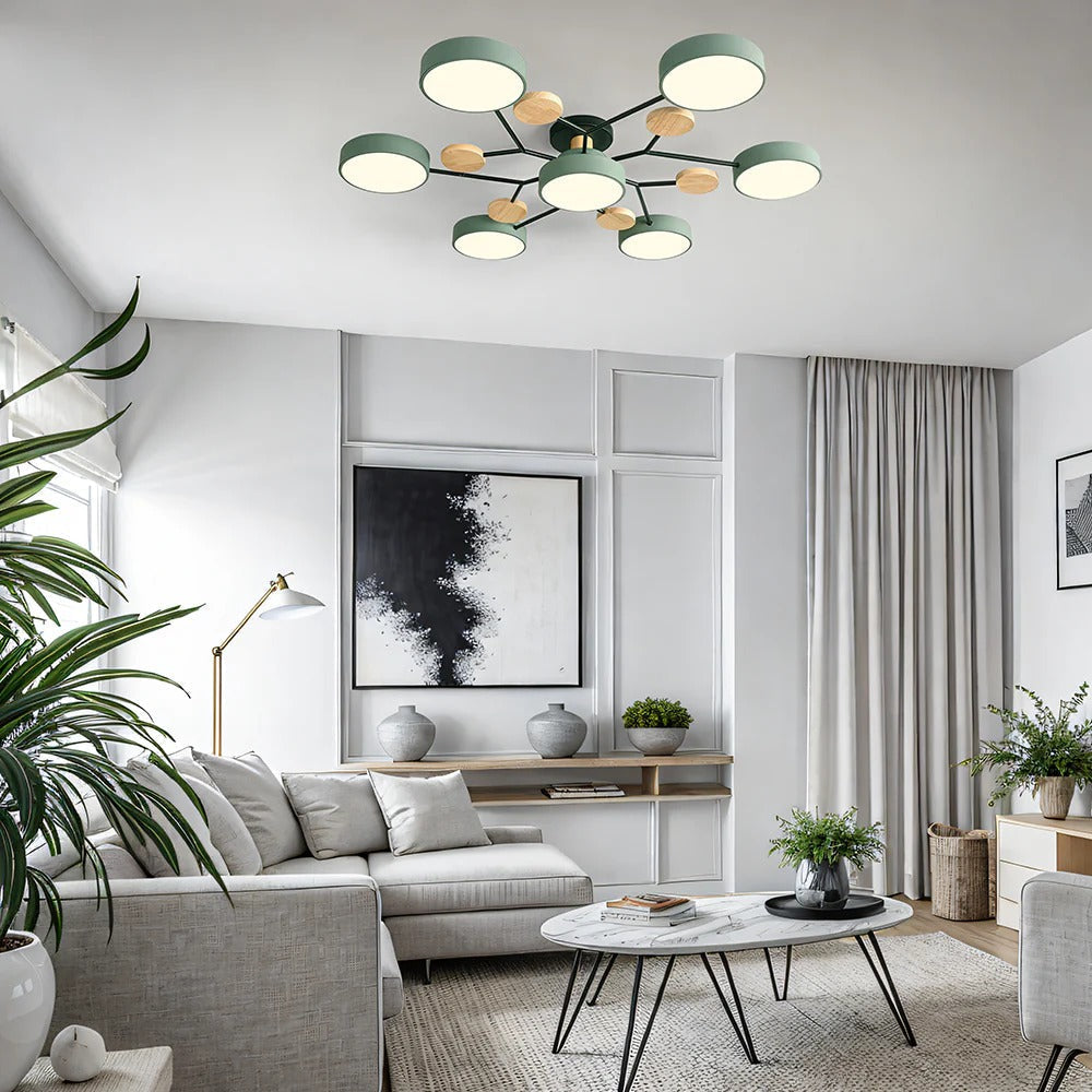 Circular Metal LED Pendant Light For Home