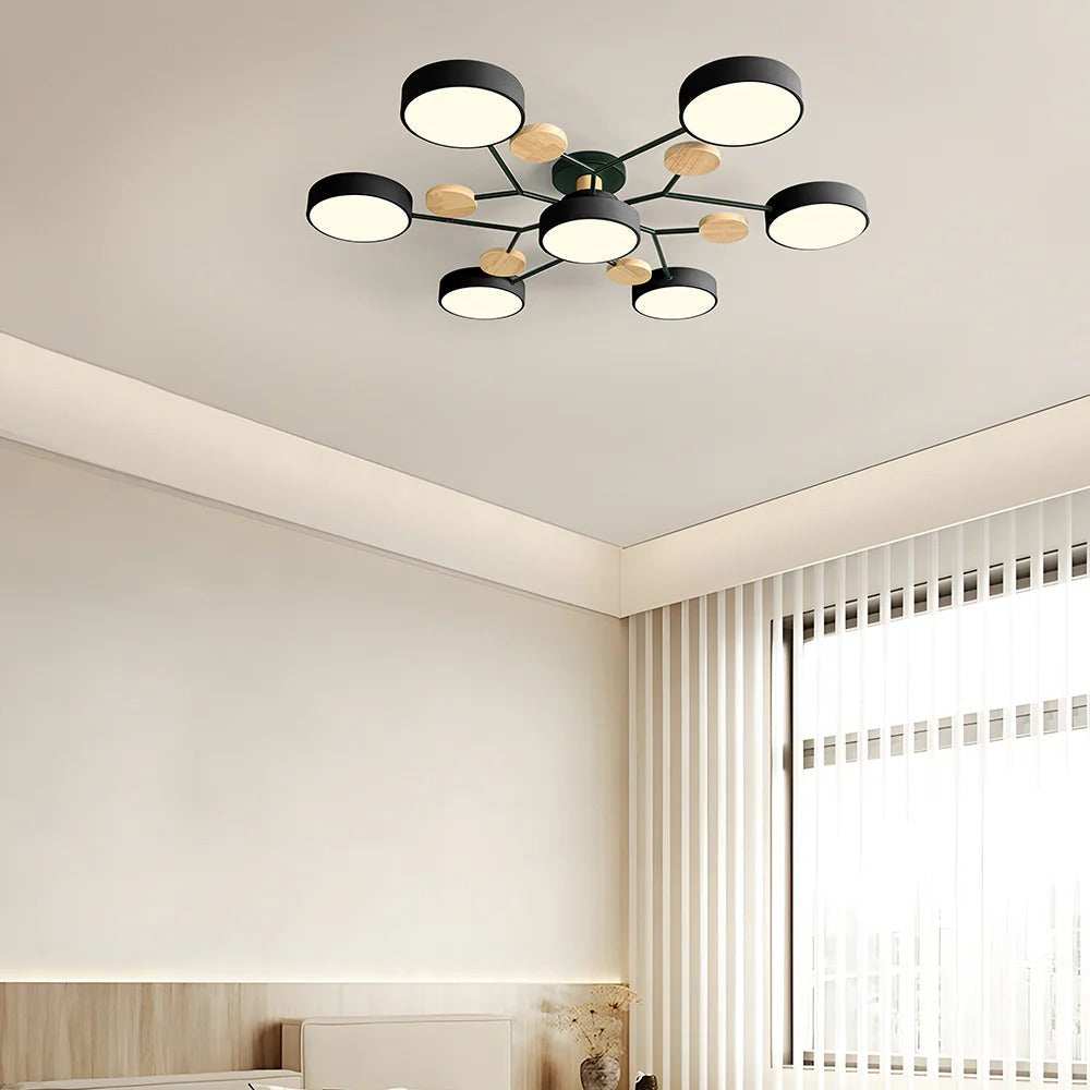 Circular Metal LED Pendant Light For Home