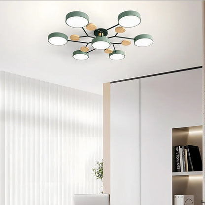 Circular Metal LED Pendant Light For Home