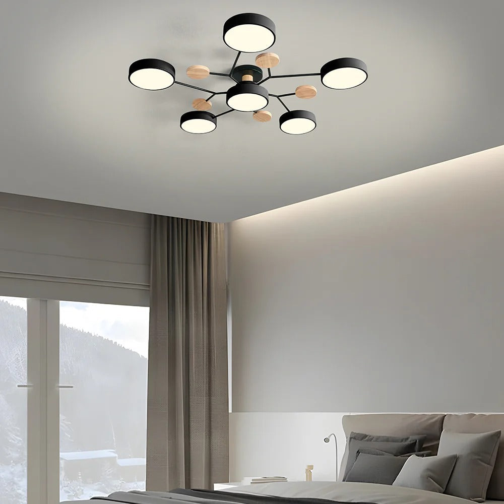 Circular Metal LED Pendant Light For Home