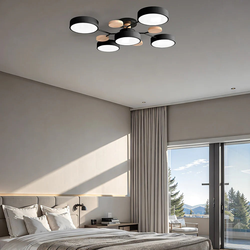 Circular Metal LED Pendant Light For Home