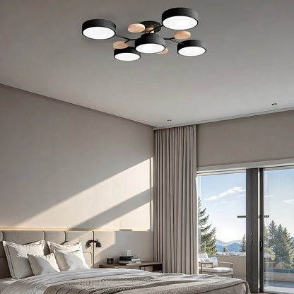Circular Metal LED Pendant Light For Home