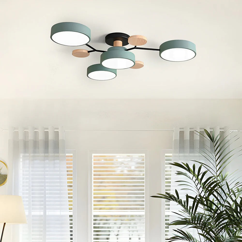 Circular Metal LED Pendant Light For Home