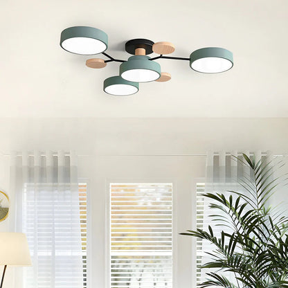 Circular Metal LED Pendant Light For Home