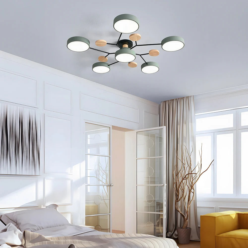 Circular Metal LED Pendant Light For Home