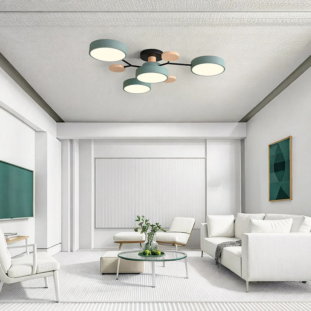 Circular Metal LED Pendant Light For Home