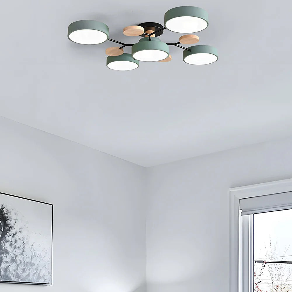 Circular Metal LED Pendant Light For Home