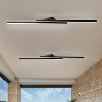 Sleek Metal LED Semi Flush Mount Ceiling Light