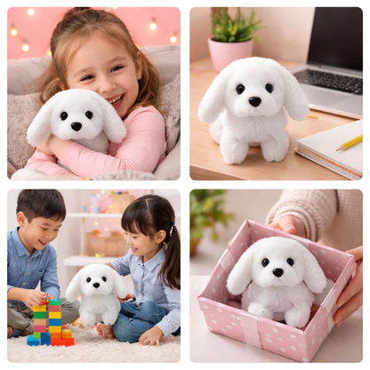 Cuddly Puppy Pet Toy Realistic Soft Plush Friend