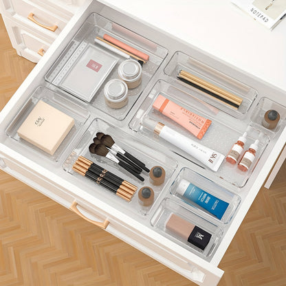 Compact Stackable Storage Tray Set for Home Office