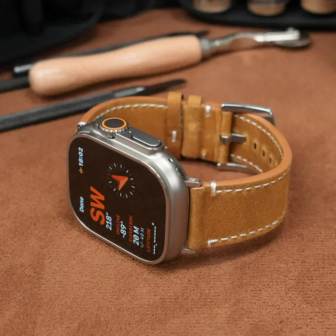 Premium Classic Leather Strap for Apple Watch