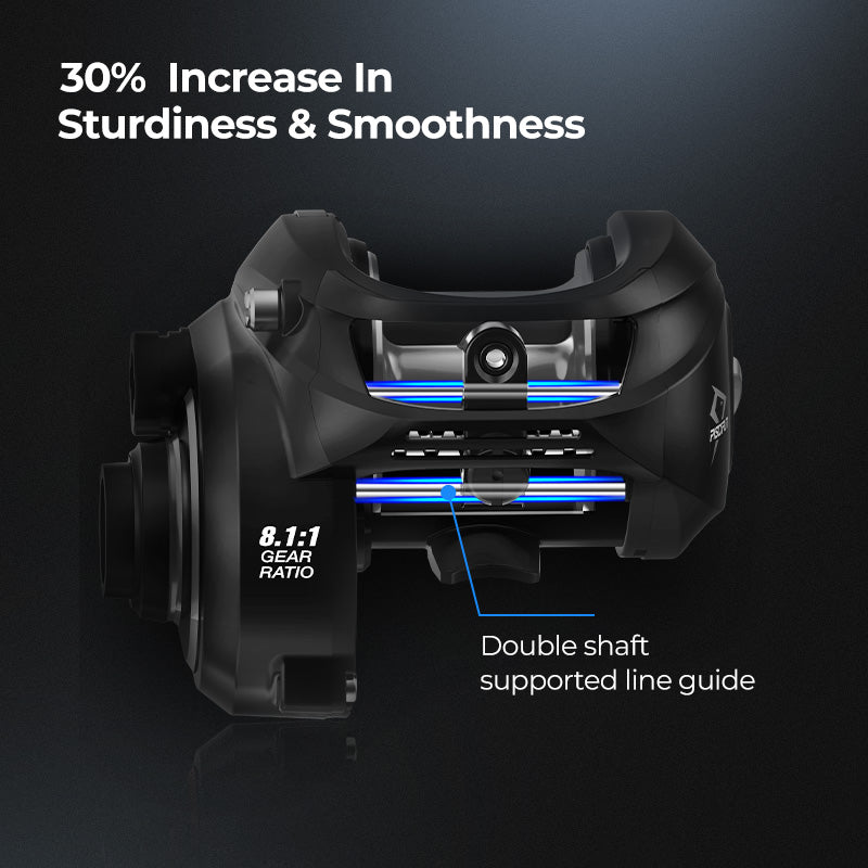 Compact Piscifun 300 Baitcast Fishing Reel