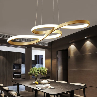 Sleek Metal Pendant Ceiling Light Fixture
