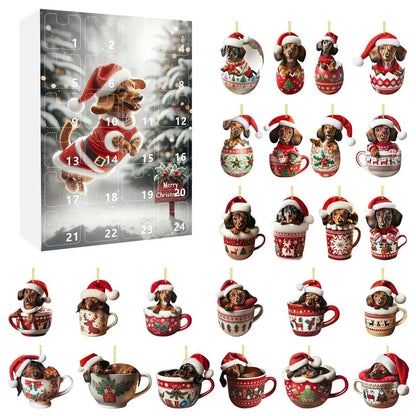 Fun Dog Themed Christmas Countdown Calendar - Lusomart