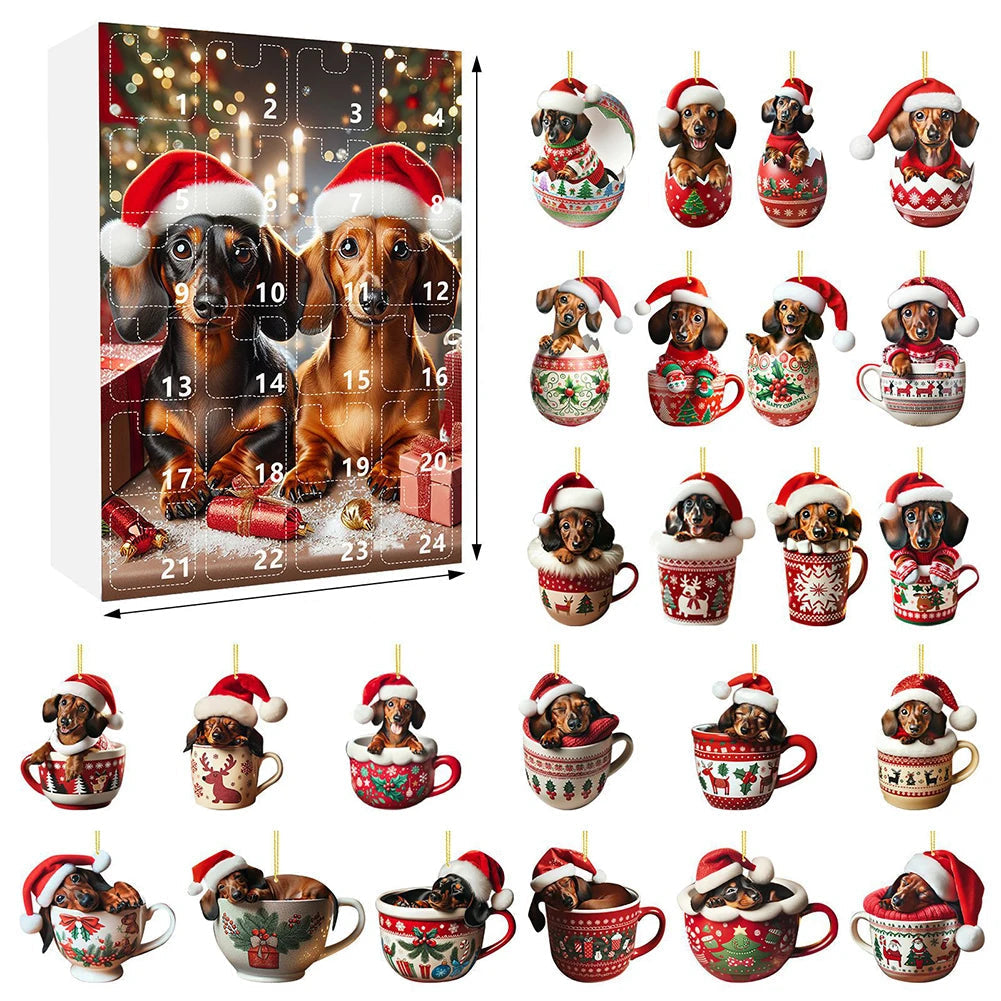 Fun Dog Advent Calendar with Daily Puppy Surprises - Lusomart