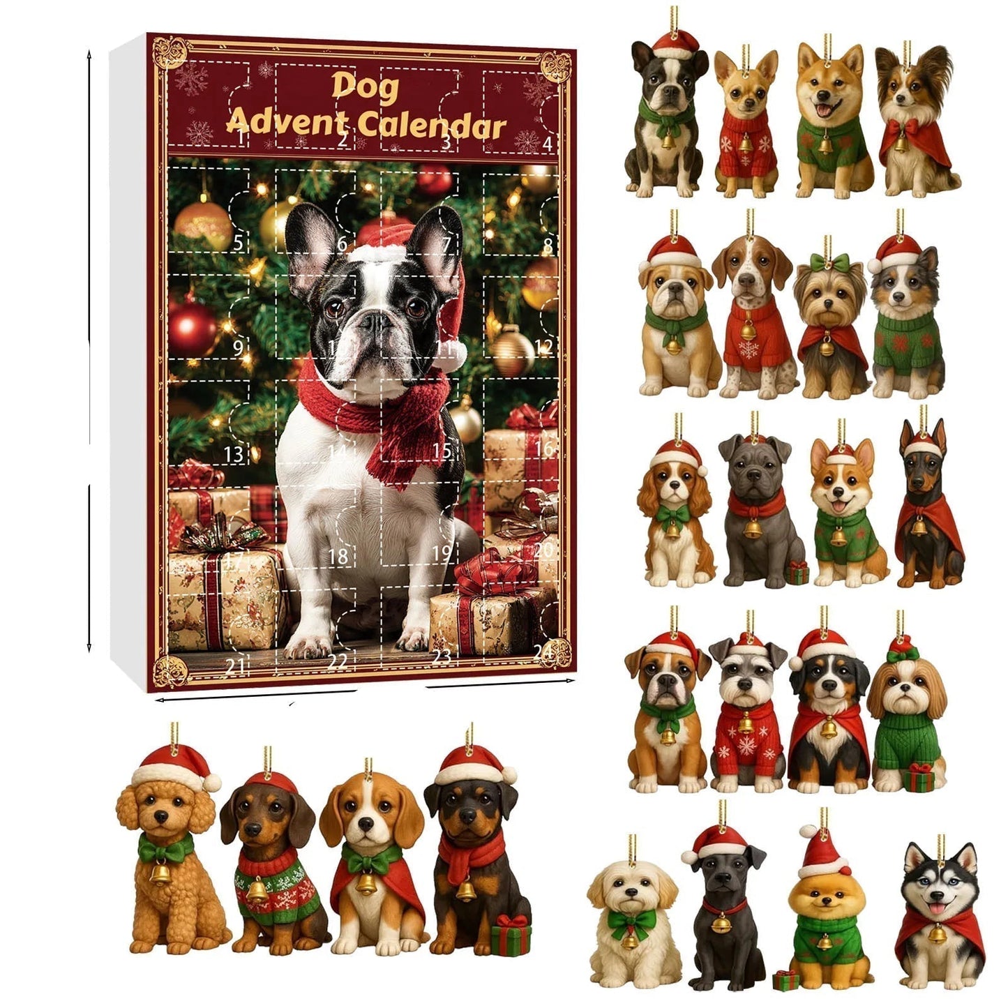Fun Dog-Themed Daily Surprise Calendar - Lusomart