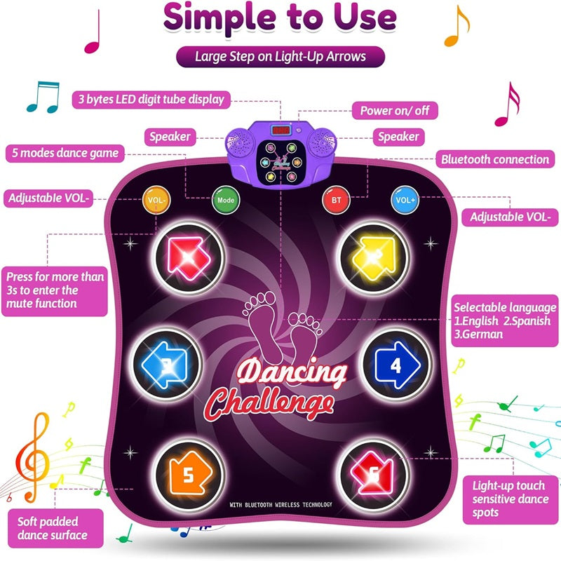 DanceWave | Fun Interactive Bluetooth Dance Mat for Kids with 5 Levels 4