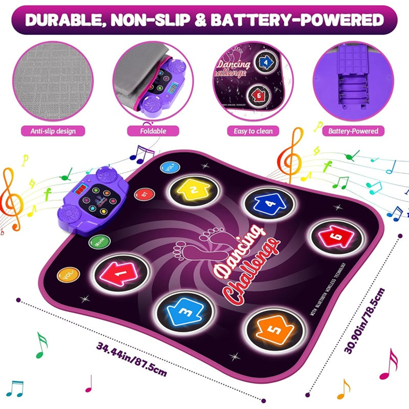 DanceWave | Fun Interactive Bluetooth Dance Mat for Kids with 5 Levels 5