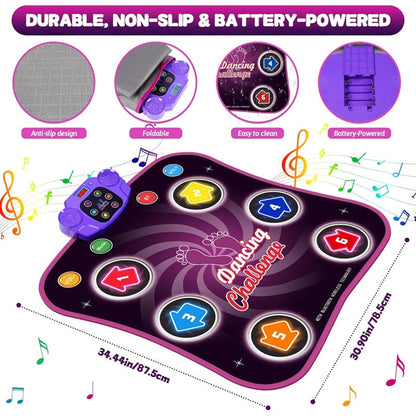 DanceWave | Fun Interactive Bluetooth Dance Mat for Kids with 5 Levels 5