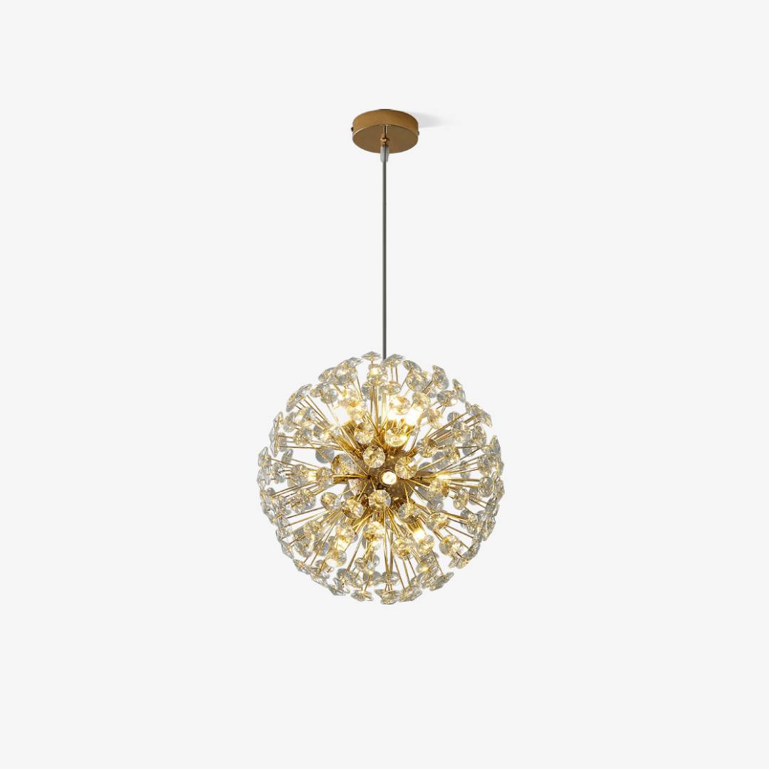 Sparkling Drop Pendant Light, Elegant Crystal Ceiling Chandelier