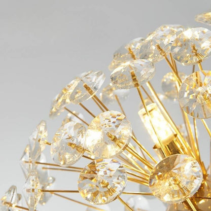 Sparkling Drop Pendant Light, Elegant Crystal Ceiling Chandelier