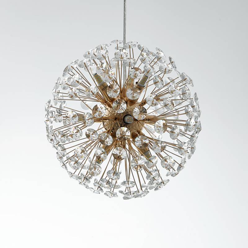 Sparkling Drop Pendant Light, Elegant Crystal Ceiling Chandelier