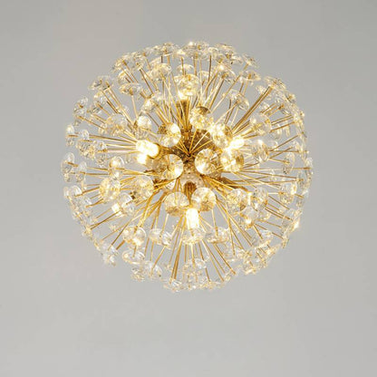 Sparkling Drop Pendant Light, Elegant Crystal Ceiling Chandelier